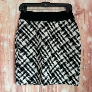 White House Black Market Tweed Wool Blend Skirt